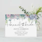 Invitation Brunch succulent avec l'invitation de la douche de (Debout devant)