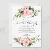 Invitation Brunch sur la Fête de l'mariée des Roses et des pi (Devant)