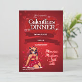 Invitation Brunch sur mesure de Galentine (Debout devant)