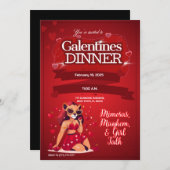 Invitation Brunch sur mesure de Galentine (Devant / Derrière)