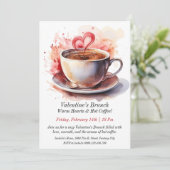 Invitation Brunch sur mesure Valentine - Coeurs chauds (Debout devant)
