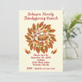 Invitation Brunch Thanksgiving en famille (Debout devant)