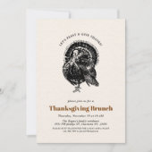 Invitation Brunch Thanksgiving | Turquie vintage (Devant)