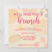 Invitation Brunch-Theme Sortir / Fête d'adieu (Devant)