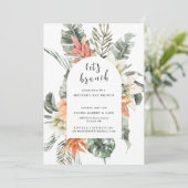 Invitation Brunch | Tropical Floral Mothers Day Brunch (Debout devant)