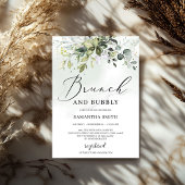 Invitation Brunch verdoyant et flambant nuptial