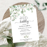 Invitation Brunch Vert Et Fête des mariées Bubbly<br><div class="desc">Brunch Verdoyant Et Invitation De Douche Nuptiale Bubbly</div>