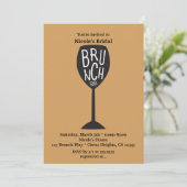 Invitation BRUNCH Vin Verre N'IMPORTE QUELLE COULEUR & ÉVÉNEM (Debout devant)