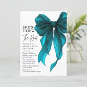 Invitation Brunch With The Bride She's Tying The Knot Bow (Debout devant)