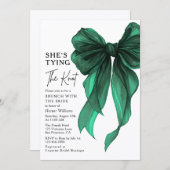 Invitation Brunch With The Bride She's Tying The Knot Bow (Devant / Derrière)