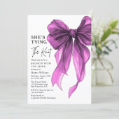 Invitation Brunch With The Bride She's Tying The Knot Bow (Debout devant)