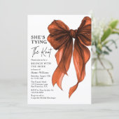 Invitation Brunch With The Bride She's Tying The Knot Bow (Debout devant)