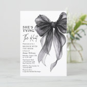 Invitation Brunch With The Bride She's Tying The Knot Bow (Debout devant)