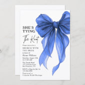 Invitation Brunch With The Bride She's Tying The Knot Bow (Devant / Derrière)