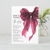 Invitation Brunch With The Bride She's Tying The Knot Bow (Debout devant)