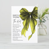 Invitation Brunch With The Bride She's Tying The Knot Bow (Debout devant)