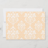 Invitation Brunette Boy First Communion Damask (Dos)