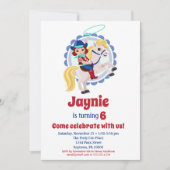 Invitation Brunette Cowgirl Rodéo Anniversaire (Devant)