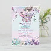 Invitation Brunette Mermaid sous la fête d'anniversaire de la (Debout devant)