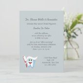 Invitation Brush and Tooth Dental Faire-part/Invitation (Debout devant)