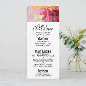 Invitation Brush artistique touche or et rose (Debout devant)