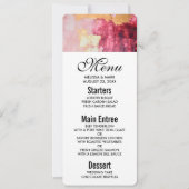 Invitation Brush artistique touche or et rose (Devant)