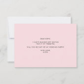 Invitation Brush Letting Rose Serez-Vous Ma Fille Fleur (Dos)