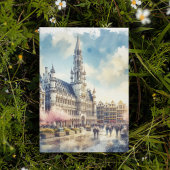 Invitation Bruxelles Grand Palais Belgique Aquarelle