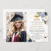 Invitation BSN RN Nursing Photo Graduation Party (Devant / Derrière)