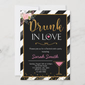 Invitation Bu dans l'invitation de partie de bachelorette (Devant)