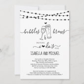 Invitation Bubble & Brew avant que je ne fais Couple Shower I (Devant)