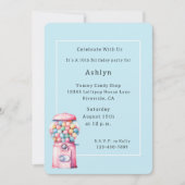 Invitation Bubble Gum Anniversaire Fantaisiste (Devant)