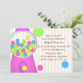 Invitation Bubblegum Candy Anniversaire (Debout devant)
