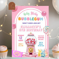 Bubblegum rose Bonbons d'anniversaire fille