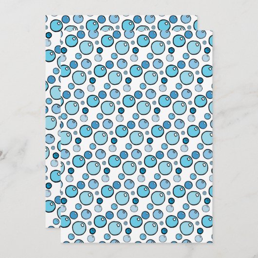 Invitation Bubbles (Devant / Derrière)