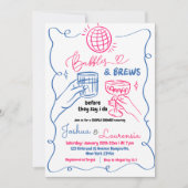 Invitation Bubbles à main et brasse Couples Douche (Devant)