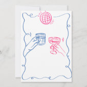 Invitation Bubbles à main et brasse Couples Douche (Dos)