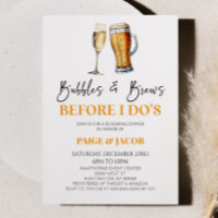 Bubbles and Brews Before I Do ! Dîner de répétitio