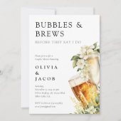 Invitation Bubbles and Brews Shower de Couple (Devant)