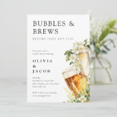Invitation Bubbles and Brews Shower de Couple (Debout devant)