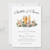 Invitation Bubbles and Brews Shower de Couple (Devant)