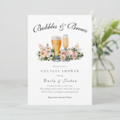 Invitation Bubbles and Brews Shower de Couple (Debout devant)