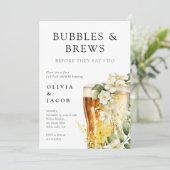 Invitation Bubbles and Brews Shower de Couple (Debout devant)