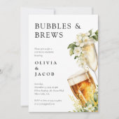 Invitation Bubbles and Brews Shower de Couple (Devant)