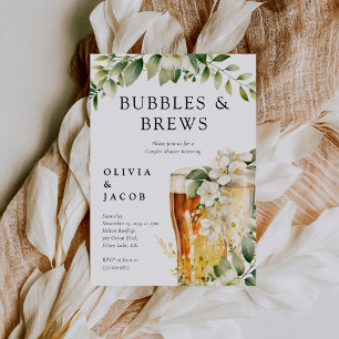Invitation Bubbles and Brews Shower de Couple