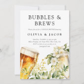 Invitation Bubbles and Brews Shower de Couple (Devant)