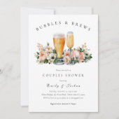 Invitation Bubbles and Brews Shower de Couple (Devant)