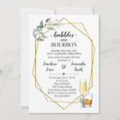 Invitation Bubbles & Bourbon avant que je ne douche verdure o (Devant)