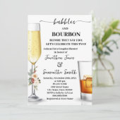 Invitation Bubbles & Bourbon Before I do Winter Shower (Debout devant)