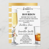 Invitation Bubbles & Bourbon Before I do Winter Shower (Devant / Derrière)
